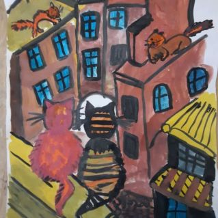 "Мир акварельных котов"