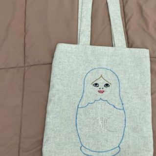 "Сумка - шоппер с декоративными элементами"