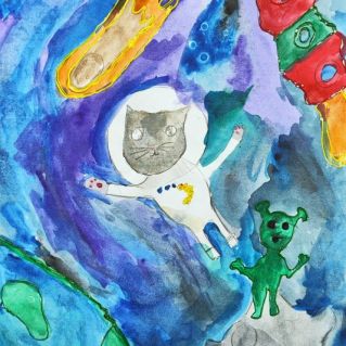 Кот-космонавт