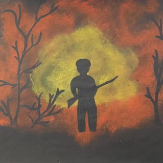 Солдат в темноте