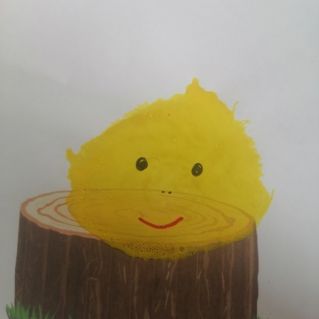 "Колобок на пеньке"