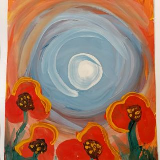 Маки на рассвете