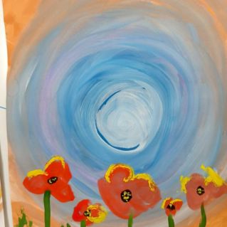 Маки на рассвете