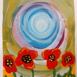 Маки на рассвете