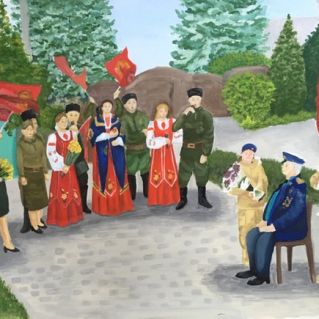 "Концерт во дворе ветерана"