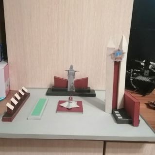 Макет мемориального комплекса г.Лесной