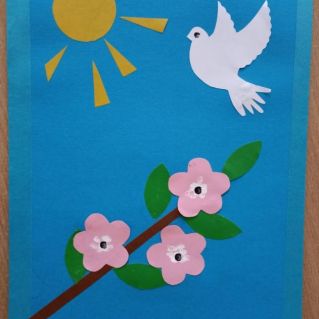 Открытка "Голубь мира"