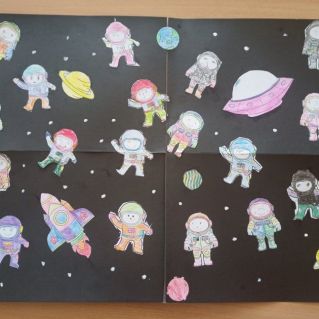 Коллективная работа "В открытом космосе"