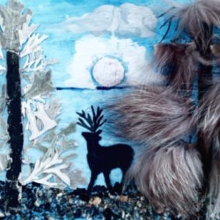 Аппликация "Лунная ночь"