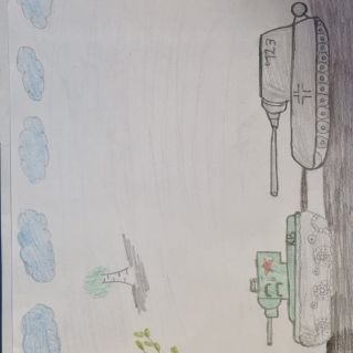 Рисунок "Два танка"