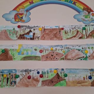 выставка рисунков "Весенний пейзаж"