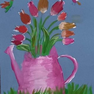 Тюльпаны в лейке
