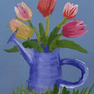 Тюльпаны в лейке