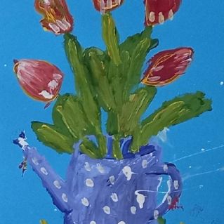 Тюльпаны в лейке