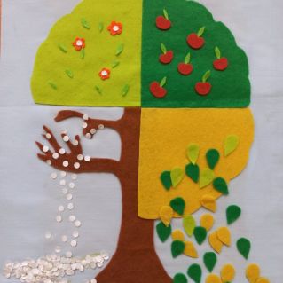 Аппликация "Времена года"