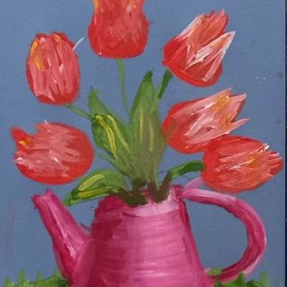 Тюльпаны в лейке