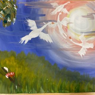 Белые журавли