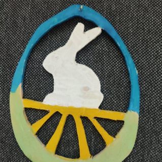 Пасхальное яйцо с зайчиком