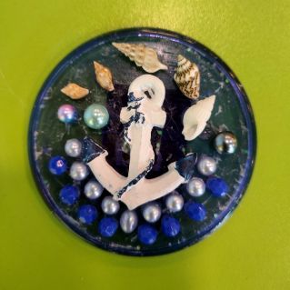 Морская композиция с якорем