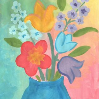 Ваза с цветами