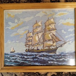 Вышивка "Парусник"