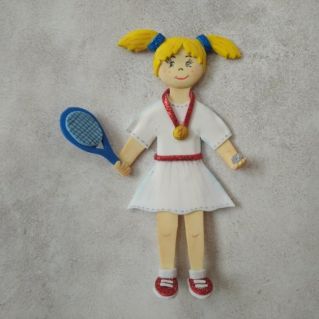 Магнит "Девочка - Теннисистка"