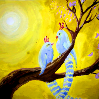 Панно "Удивительные птицы"