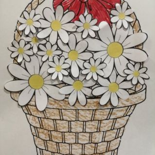 "Корзина ромашек"