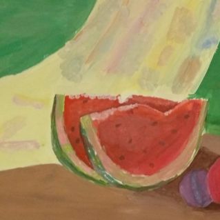 Натюрморт с арбузом