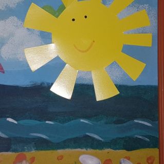 "Солнечное утро на море"