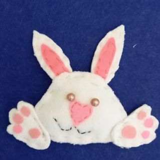 Флисовый зайчик