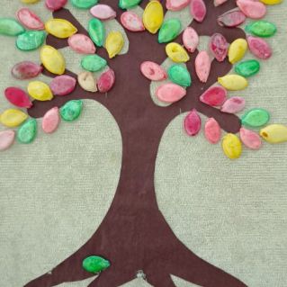 "Осеннее дерево" (пластилинография)