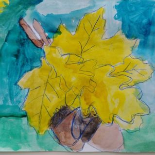 "Букет из листьев"