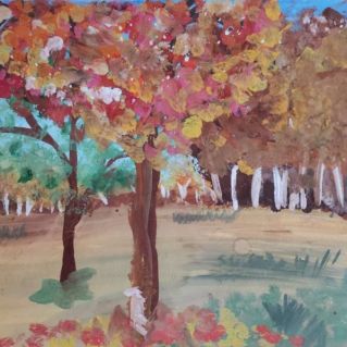 Ходит осень в нашем парке