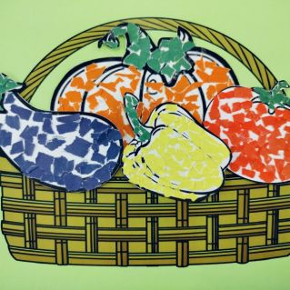 Аппликация из бумаги "Богатый урожай"