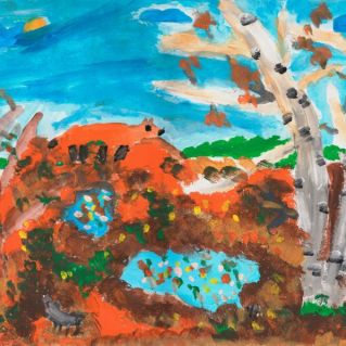 В осеннем лесу