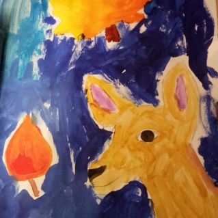 Ночь в осеннем лесу