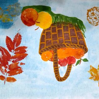 Яблоки в корзине