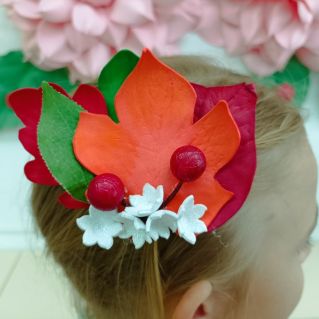 Заколка из фоамирана "Подарок осени"