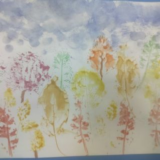 Осенью в парке