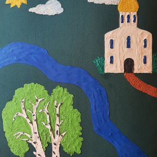 "Дорога в храм" по стихотворению С.А.Есенина "Троица"