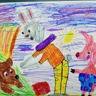 В гостях у кролика