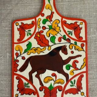 Разделочная доска. По мотивам борецкой росписи.