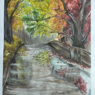 Туманное утро осени