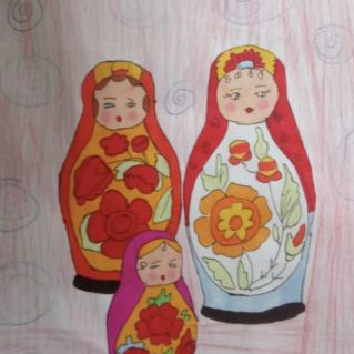 Нарядная матрешка