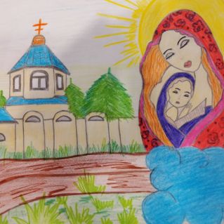 Рисунок  "Россия - моя Родина"