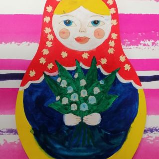 Весенняя матрешка
