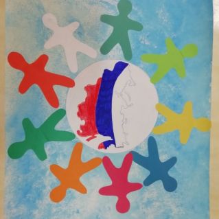 Коллективная работа "Мы дети твои, Россия!"