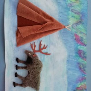 Коллективная работа  "Север мой бескрайний"