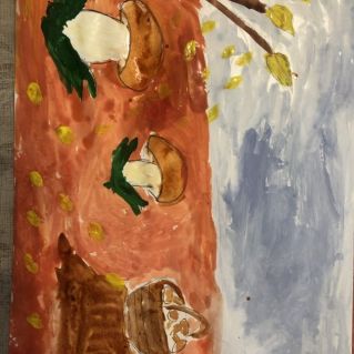 На грибной полянке